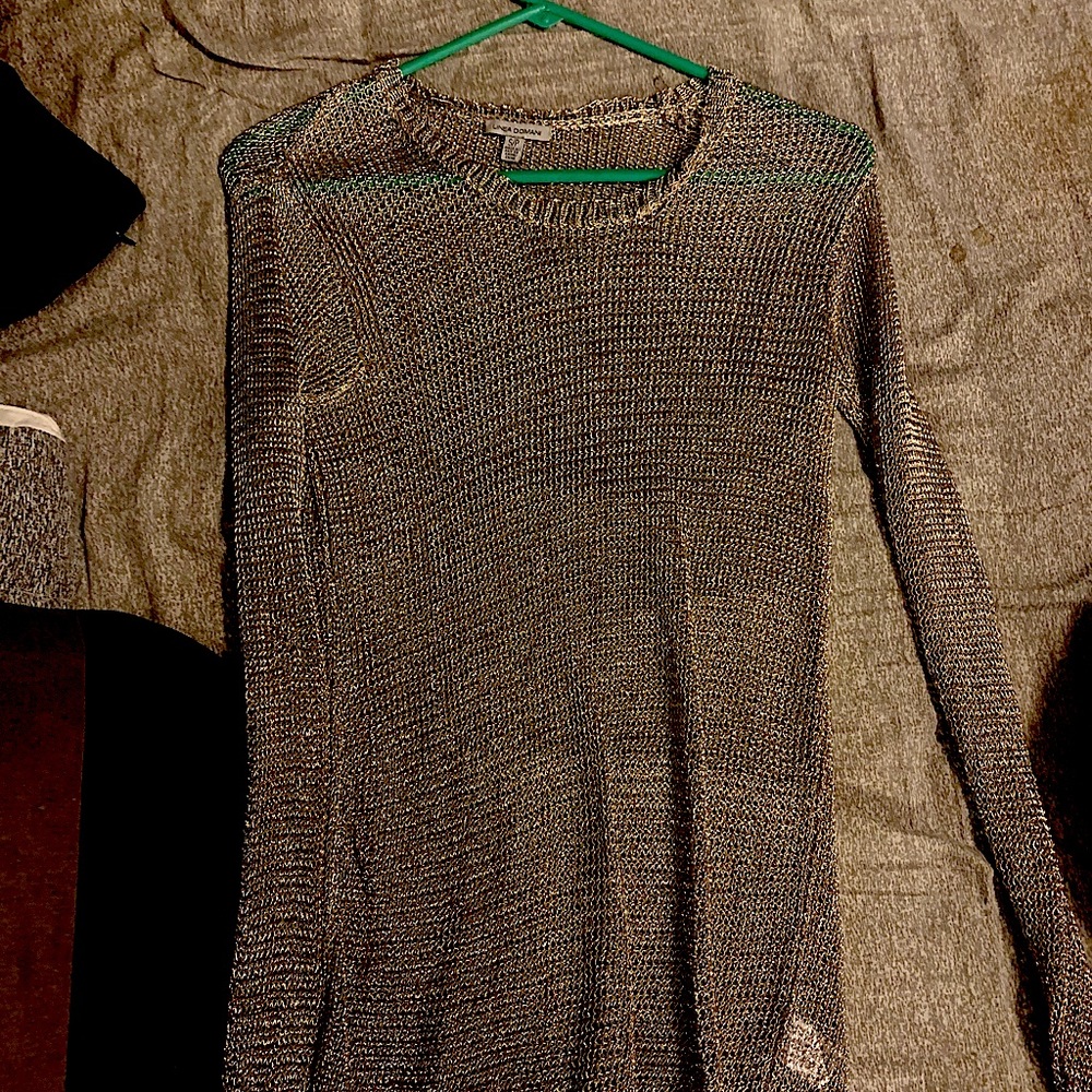 Mesh long sleeve top
